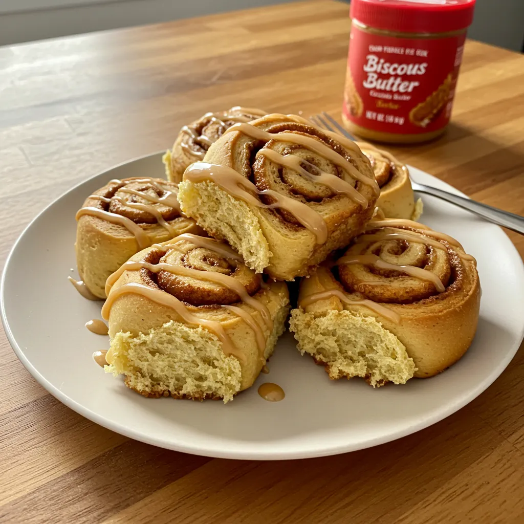 Biscoff Cookie Butter Cinnamon Rolls From Scratch: The Ultimate Decadent Sweet Treat - secondary view